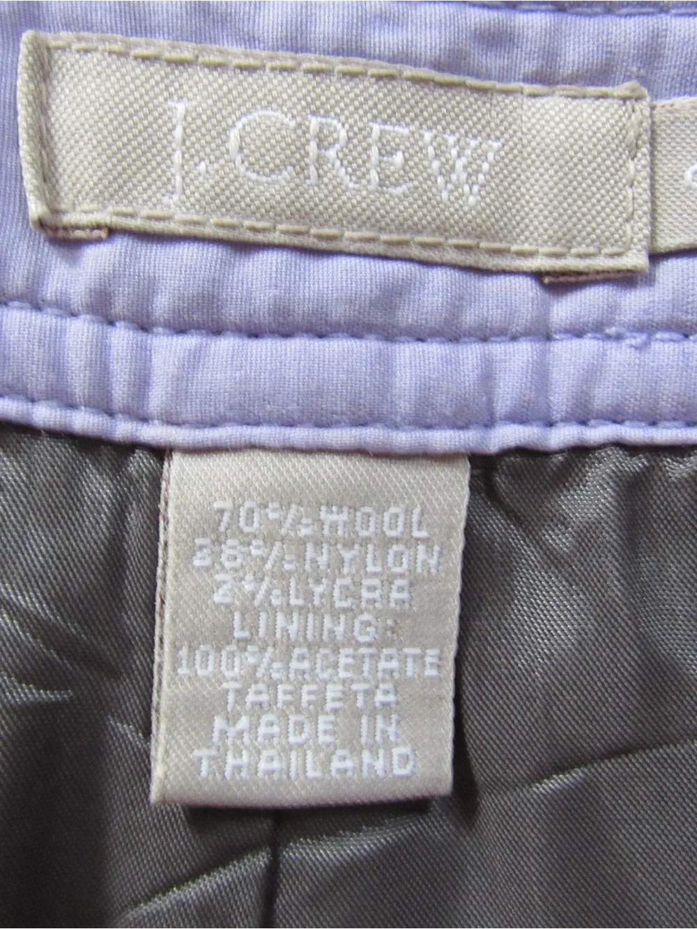 J Crew Skirt Wool Blend 8 Gray Lined Office Work Classic Preppy Professional